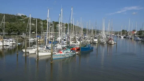 Town Basin and head of Navigation, Whangarei, New Zealand Video stock 70685665
