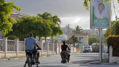 Town Biking Stock Photos
