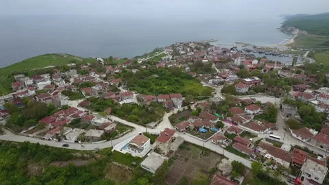 The town from a bird's eye view Stock Footage 171602277