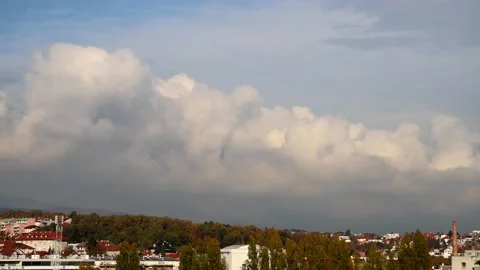 Town Clouds Stock Footage 142143695
