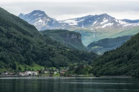 Town of Eidsdal Stock Photos