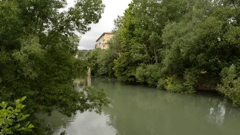 The town of Estella in Navarre, Spain Stock Footage 79463500