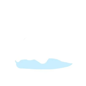 Town flat snow drift vector illustration clipart Illustrazione stock