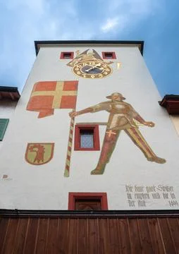 Town gate of Liestal, Switzerland Stock Photos