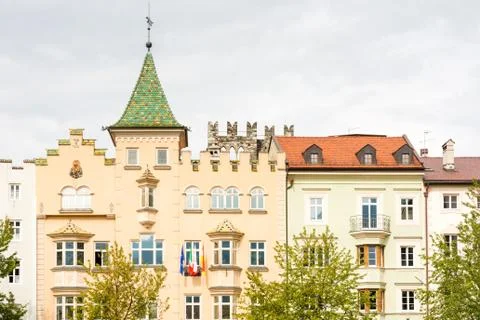 Town Hall of Brixen Stock Photos