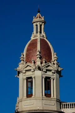 Town Hall building tower Stock Photos