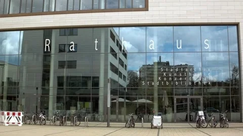 Town hall in Giessen Stock Footage 62328360