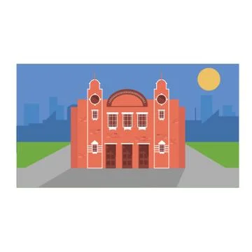 Town Hall Illustrazione stock