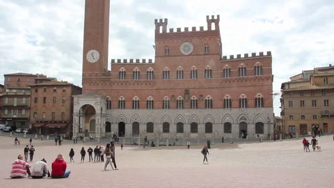 Town hall of Siena Stock Footage 75119461
