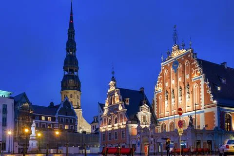 Town hall square Stock Photos