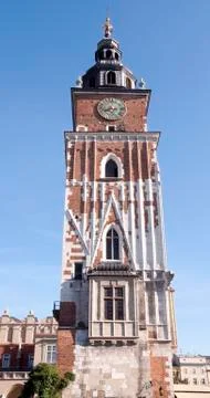 Town hall tower Stock Photos