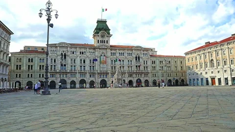 Town Hall in Trieste Stock Footage 161985617