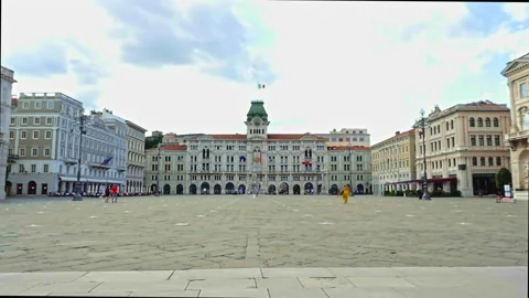 Town Hall in Trieste Stock Footage 161987253
