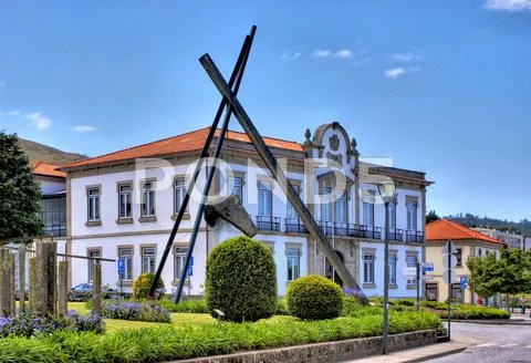 Town hall of vila nova de cerveira Stock Photos
