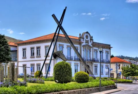 Town hall of vila nova de cerveira Stock-Fotos