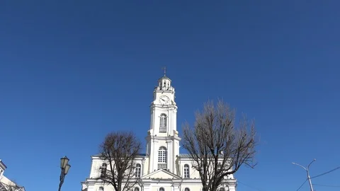 Town Hall in Vitebsk Stock Footage 104140527