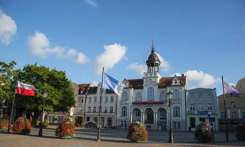 Town Hall in the Wejherowo Stock Photos