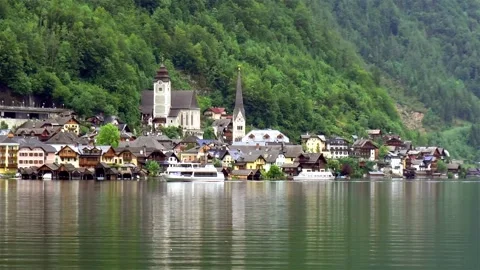 Town of Hallstatt, Austria. 스톡 동영상 144135667