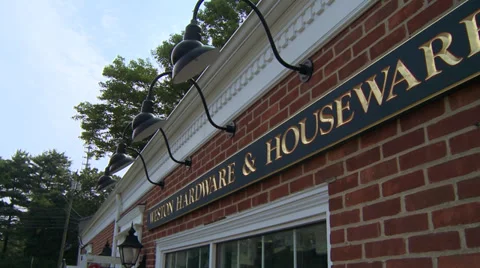 Town hardware store Video stock 32716858