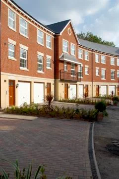 Town house property development Stock Photos