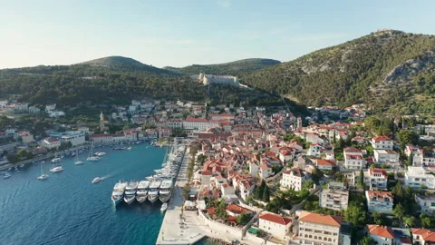 Town of Hvar in Croatia Stock Footage 219962882