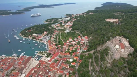 The town of Hvar Stock Footage 245777237