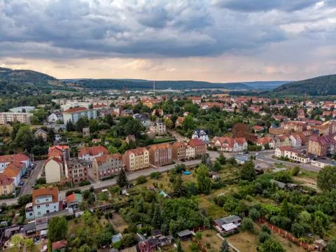 Town Kahla in Thuringia Stock Photos