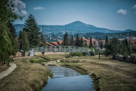 Town of Kosjeric Foto stock