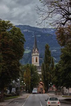 The town of Lienz Stock Photos