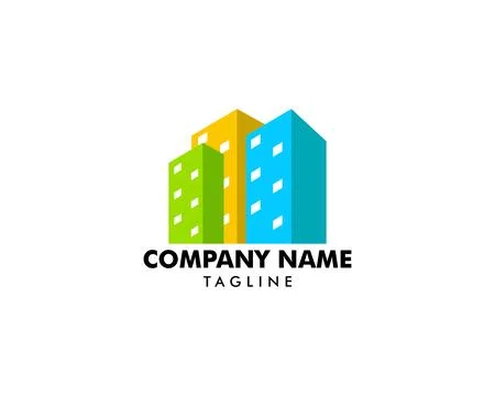 Town Logo Template Design Stock-Illustration