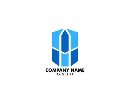 Town Logo Template Design Stock-Illustration