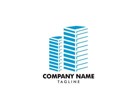 Town Logo Template Design Vector Stock-Illustration
