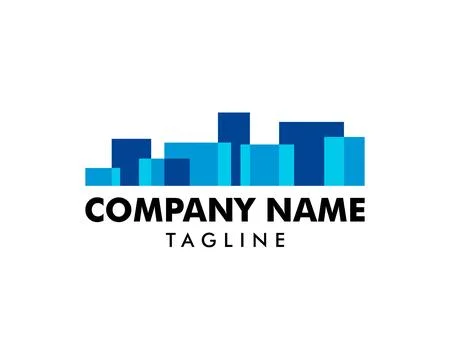 Town Logo Template Design Vector Stock-Illustration