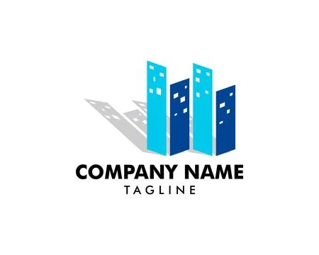Town Logo Template Design Vector Stock-Illustration