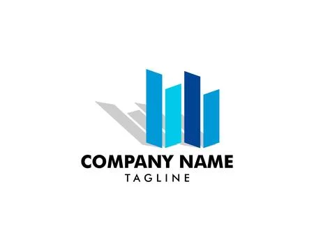 Town Logo Template Design Vector Stock-Illustration