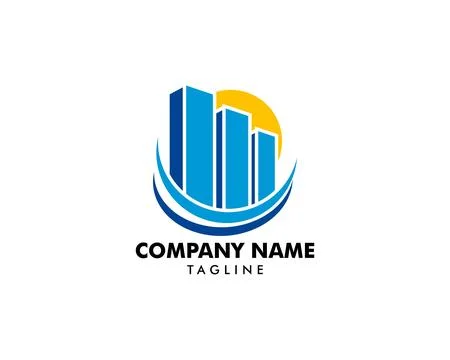 Town Logo Template Design Vector Stock-Illustration