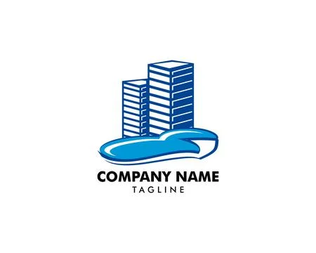 Town Logo Template Design Vector Stock-Illustration