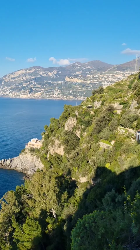 The town of Maiori on the Amalfi Coast Stock Footage 277911027