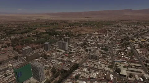 Town in the middle of the desert Stock Footage 63299300