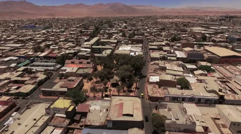 Town in the middle of the drought desert Stock Footage 63298918