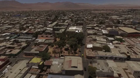Town in the middle of the waterless desert Video stock 63298907