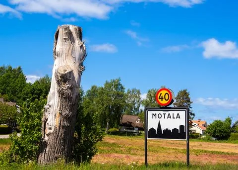 The town of Motala Stock Photos