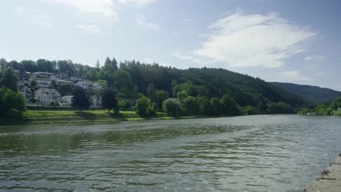 Town Next to a River Stock Footage 171242753