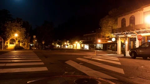 TOWN AT NIGHT Stock Footage 94713867