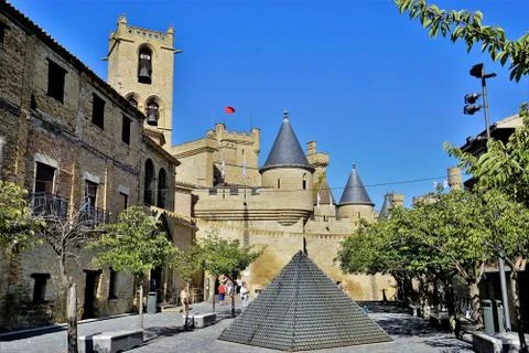 The town of Olite Stock Photos