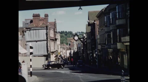 Town Outside of London Stock Footage 48235037