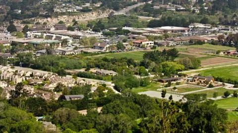 Town Overview 库存照片