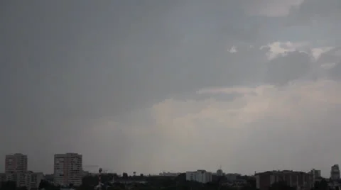 Town rainy day Stock Footage 22788429