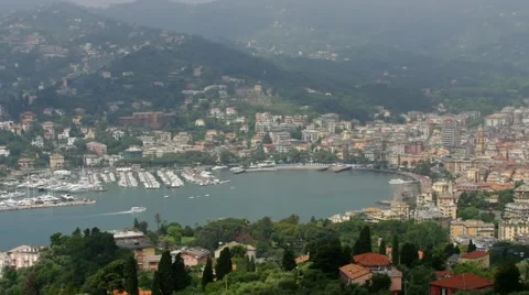 The town Rapallo Stock Footage 58892552