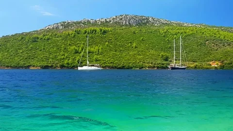 Town on the sea coast Video stock 81068290